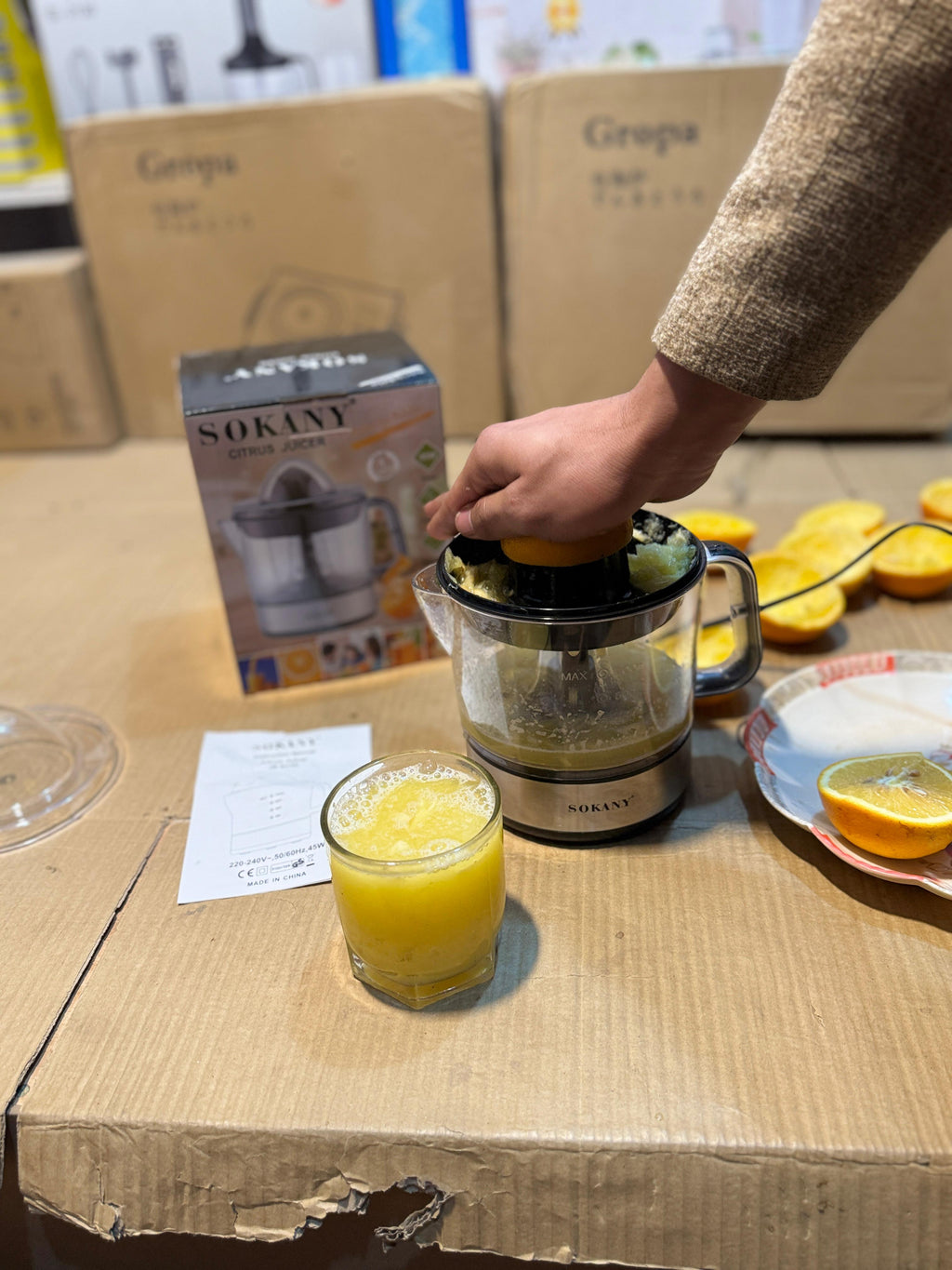 SOKANY Citrus Juicer | Fresh Juice Maker for Home & Kitchen