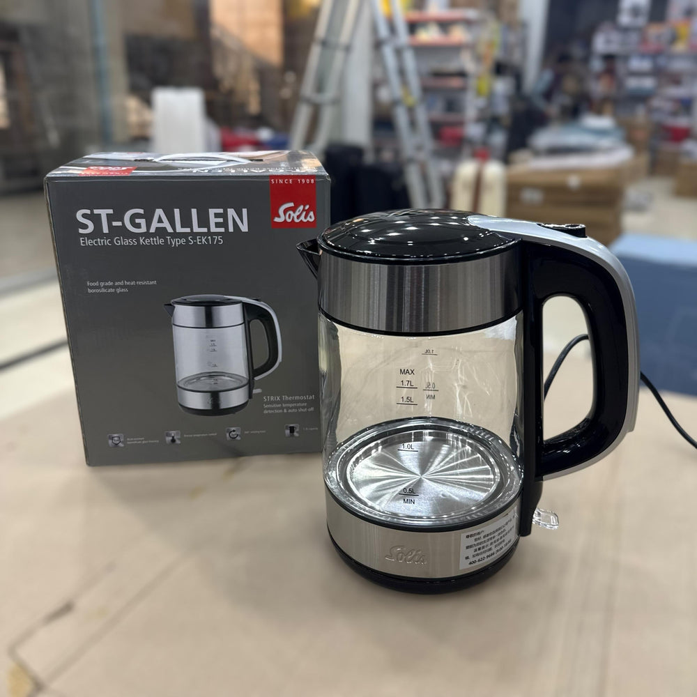 Solis St-Gallen 1.7L Electric Glass Kettle S-EK175