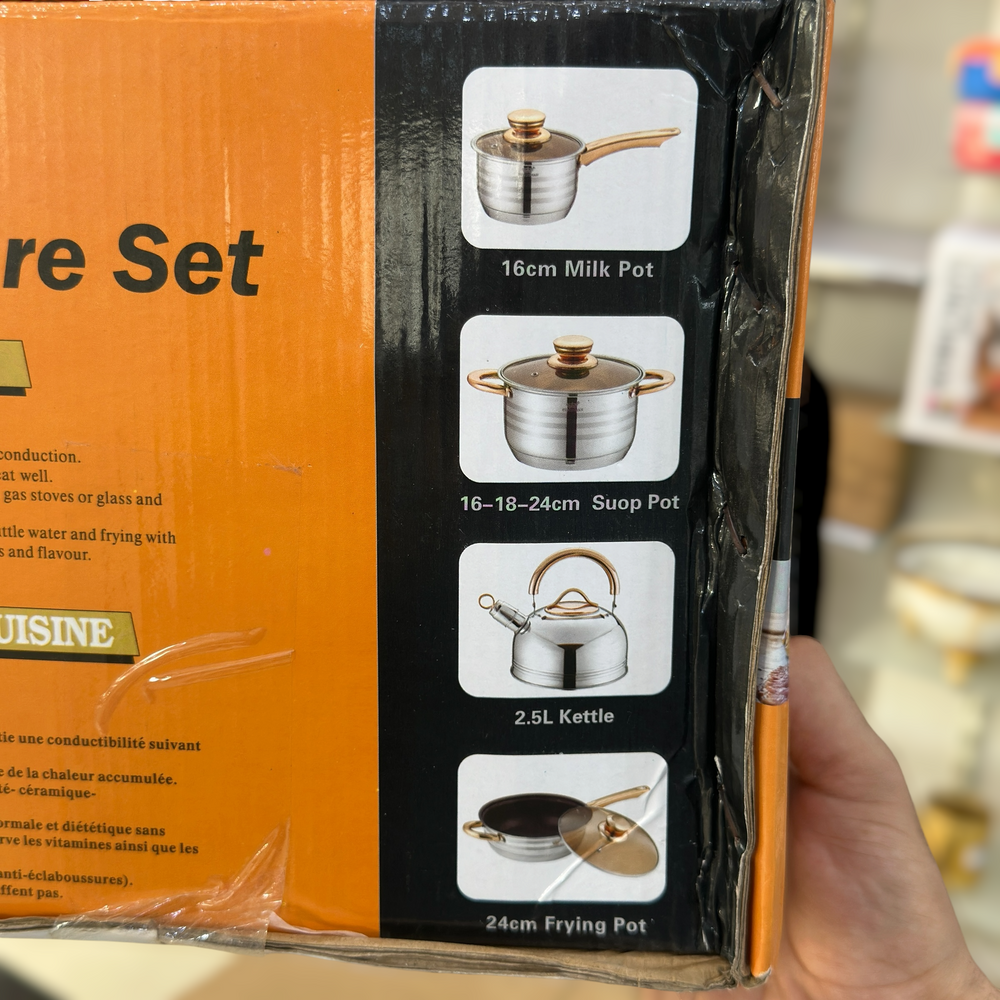 Stniithan 12Pcs Stainless Steel Cookware Set ST-5182
