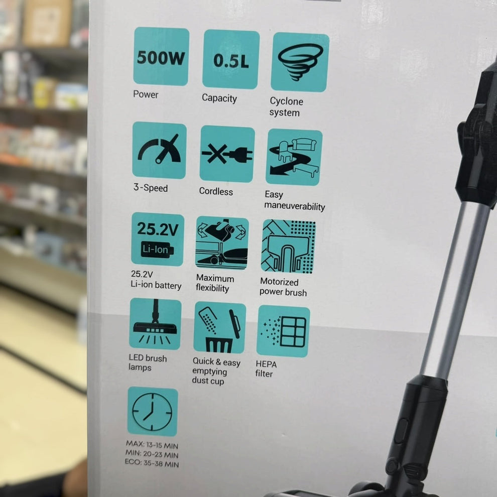 KoLAX 3 in 1 Cyclonic Rechargeable Stick Vacuum Cleaner 75807