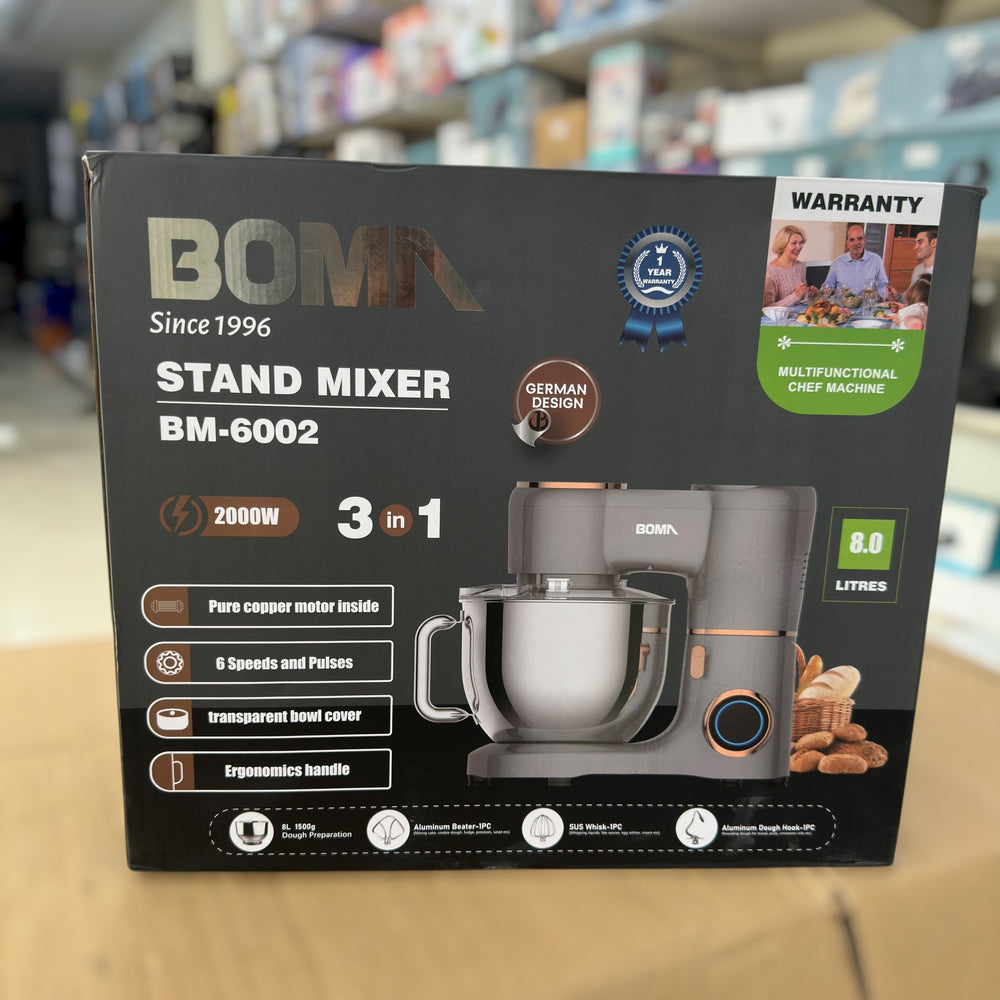 BM-6002 Boma Electric Stand Mixer | 3-in-1 Baking Essential for Home Kitchen