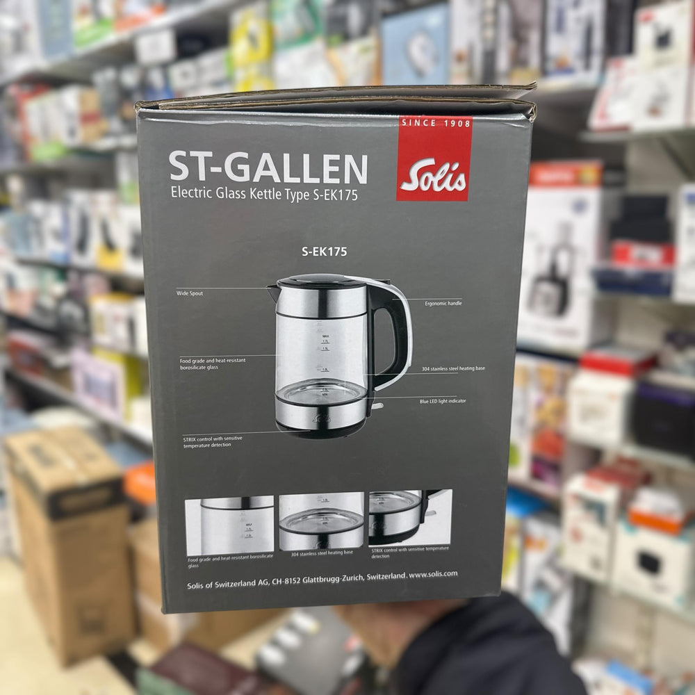 Solis St-Gallen 1.7L Electric Glass Kettle S-EK175