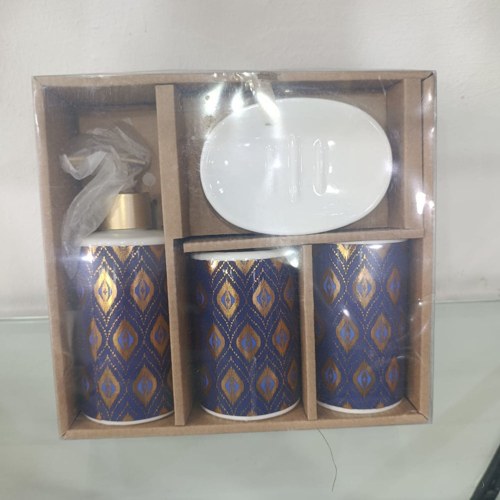 Ceramic 4pcs Bathroom Accessories Set