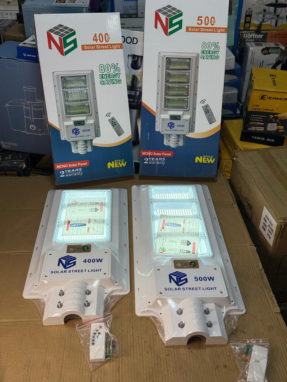 Rechargeable Solar street light 400w & 500w