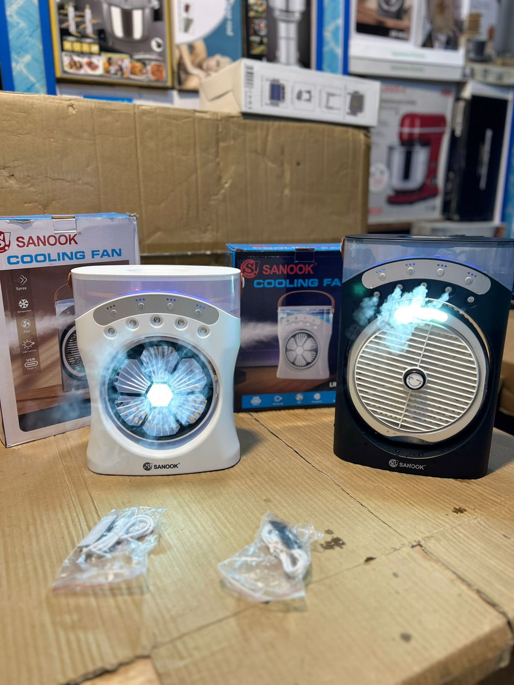 Sanook Rechargeable Cooling Fan – Portable & Energy Saving