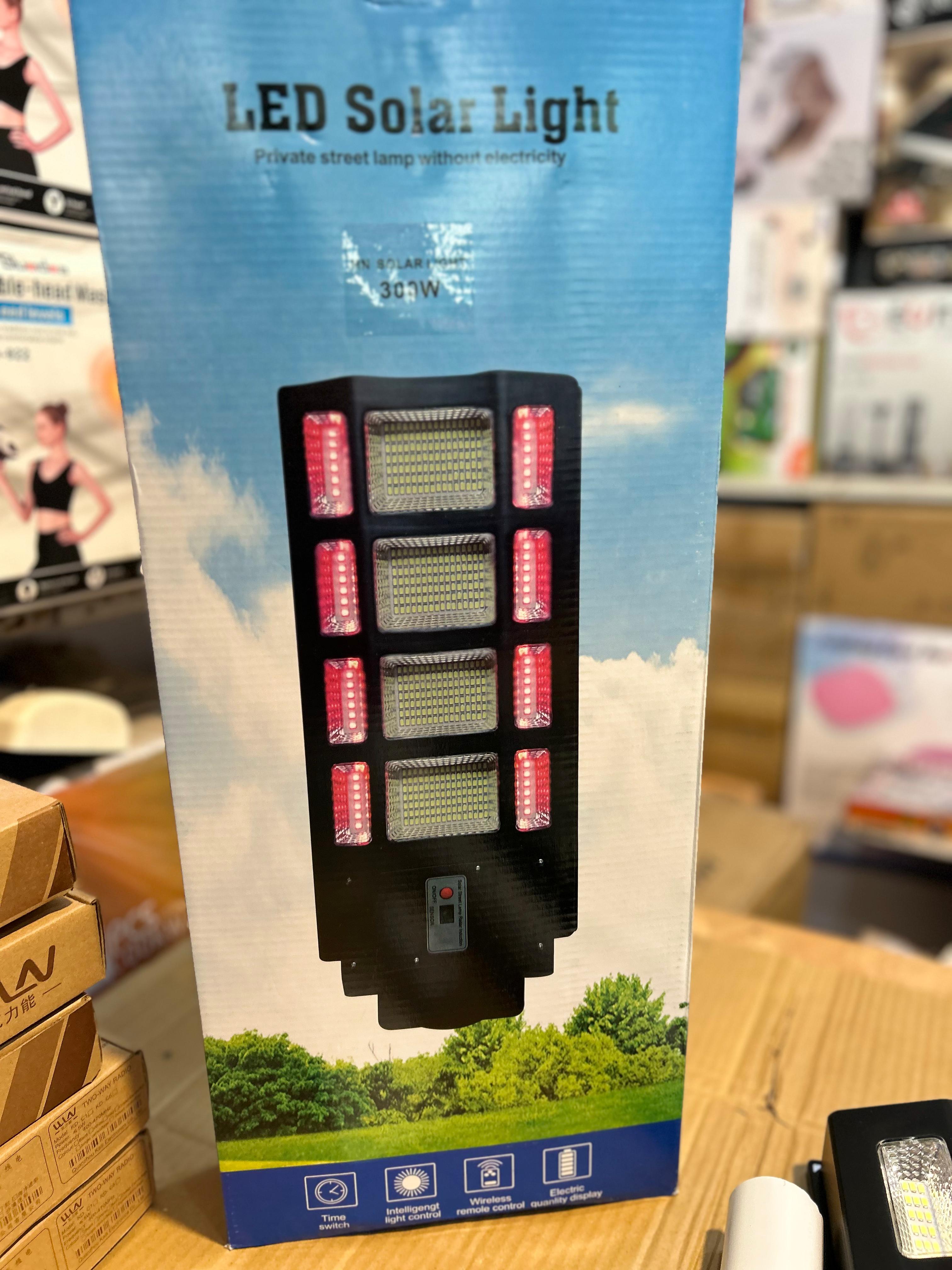 300W LED Solar Light – Energy Saving Outdoor Lighting 🚥