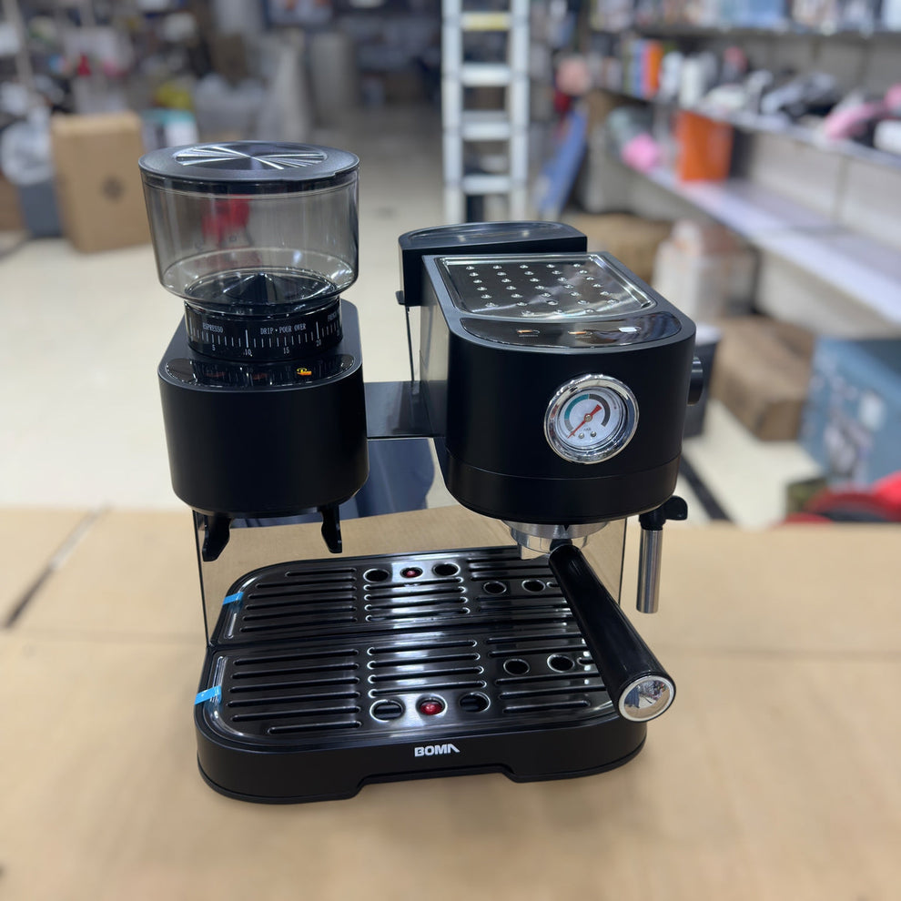 Boma 2 in 1 Espresso Coffee Machine with Grinder BM-6897