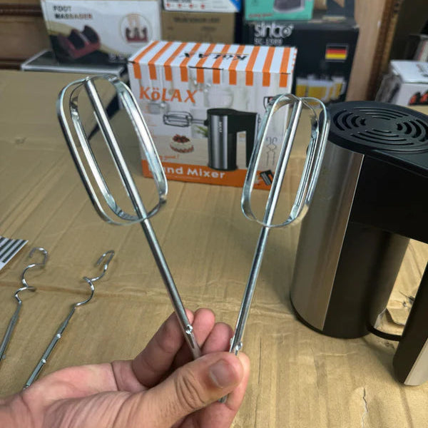 KoLAX Hand Mixer -802711 – 5 Speed Hand Mixer with Stainless Steel Beaters & Dough Hooks