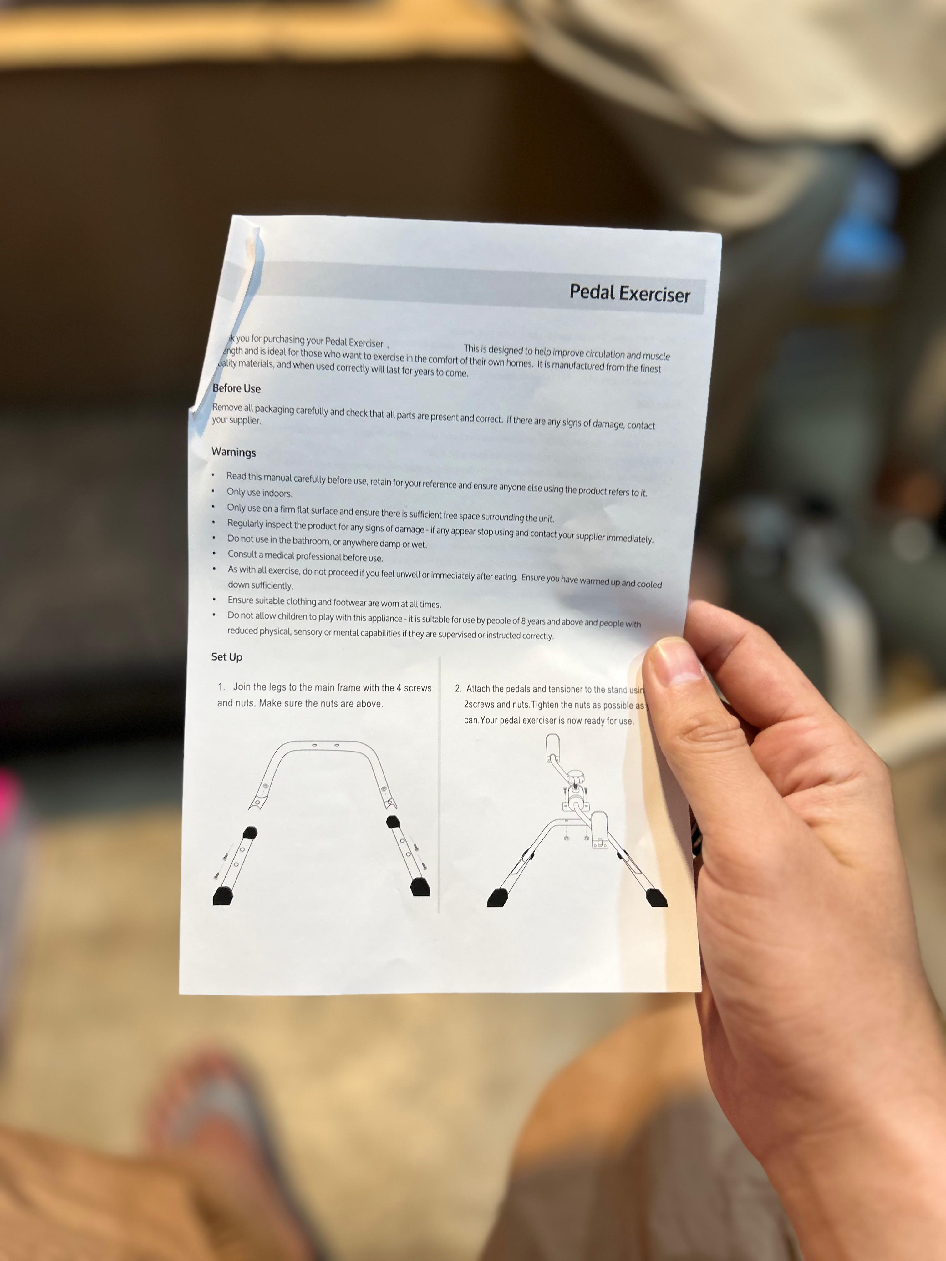 Pedal Exercise Machine – Portable Mini Cycle for Fitness & Therapy