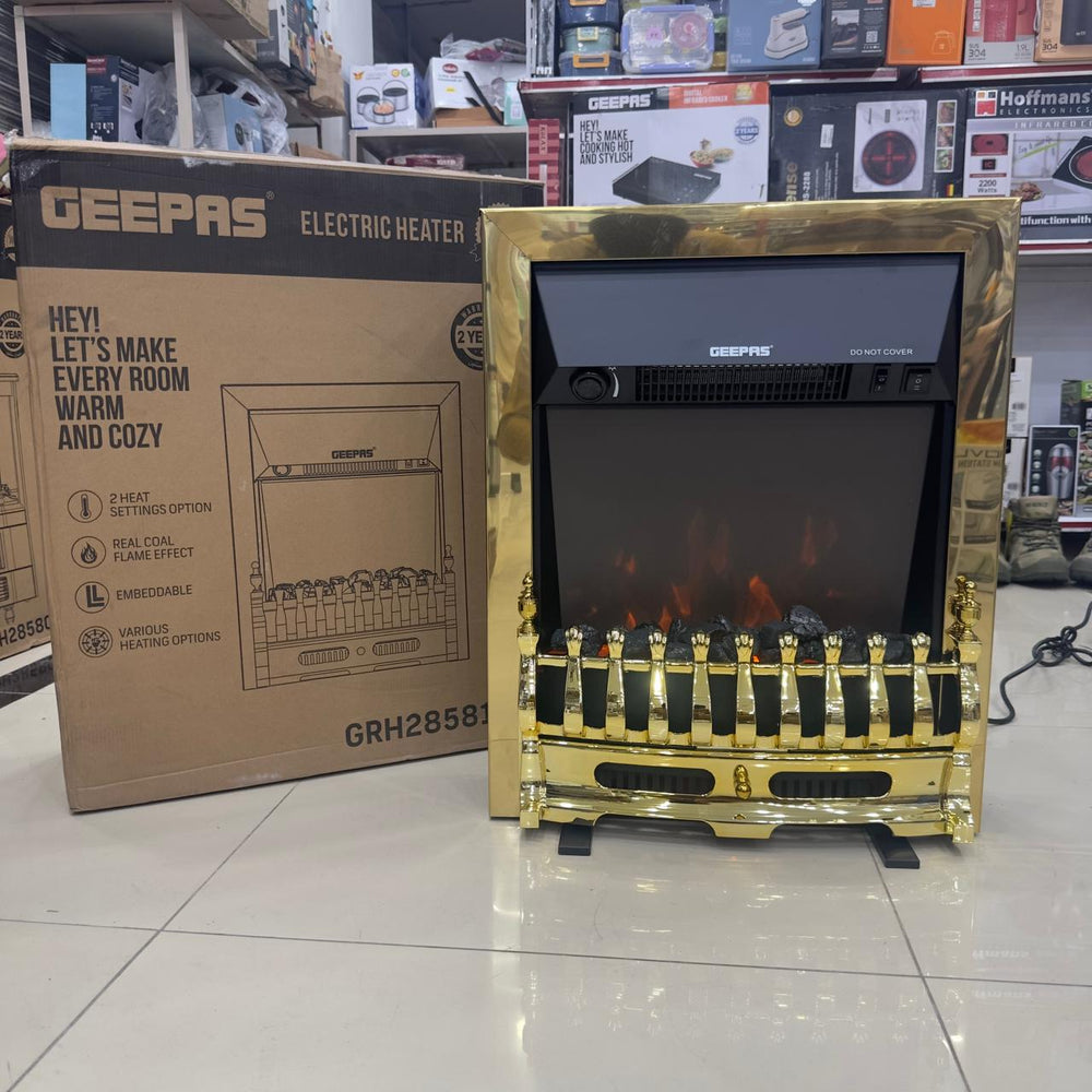 Geepas Coal Flame Effect Electric Heater 28581