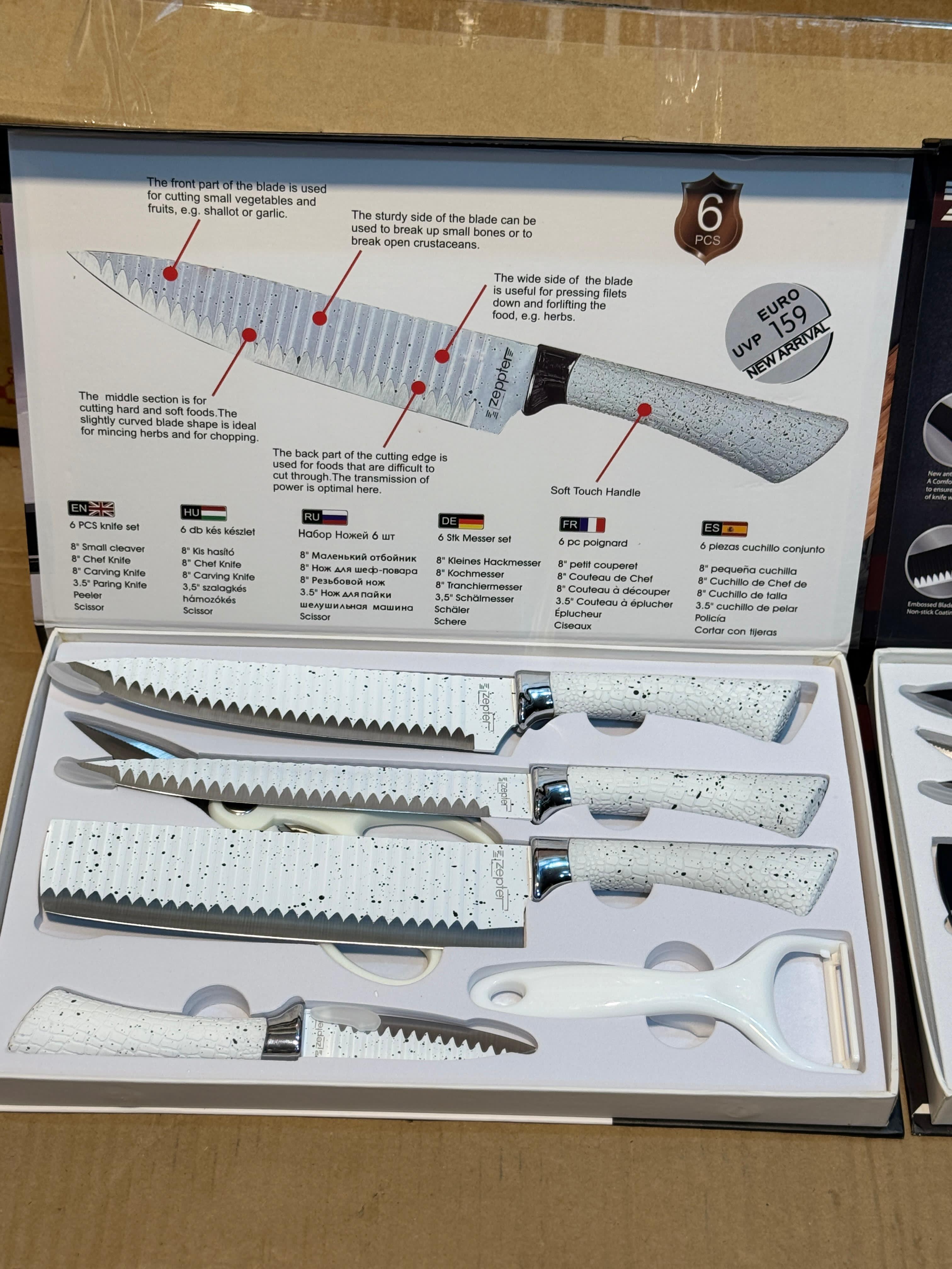 Zeptor 6pcs Knife Set ZP-008 – Premium Kitchen Knives