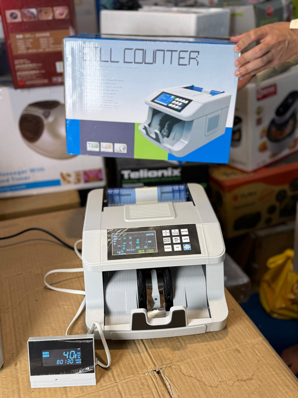 Mix value Bill counter mechine & Rechargeable