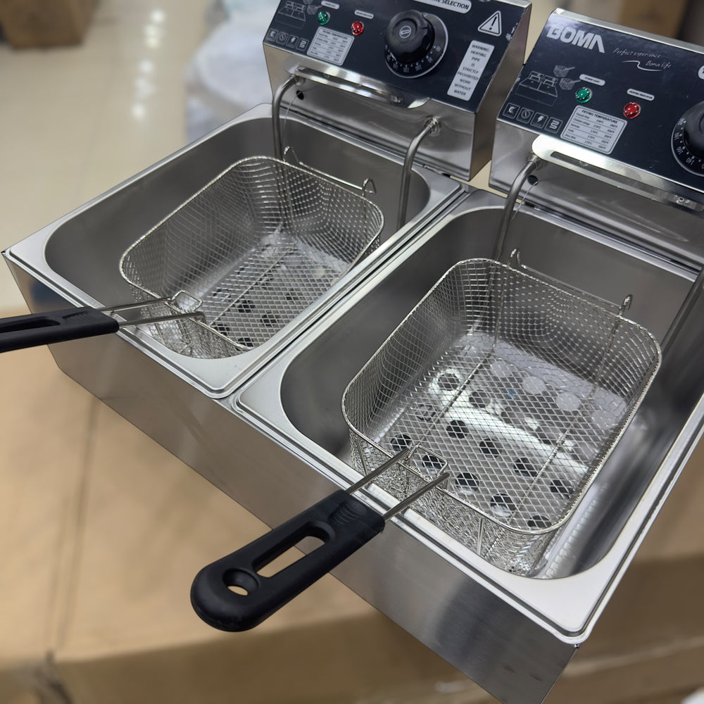 Boma Double Deep Fryer 12-Litre Capacity BM-85