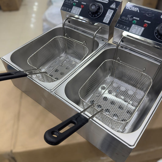 Boma Double Deep Fryer 12-Litre Capacity BM-85