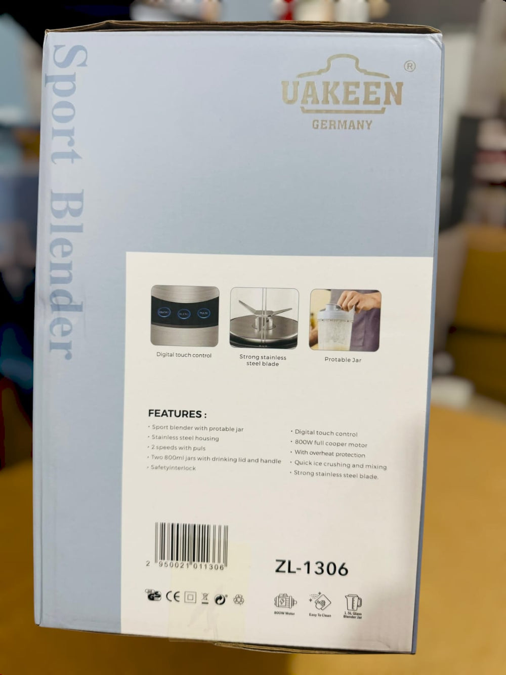 Uakeen Digital Smoothie/Sport Maker ZL-1306