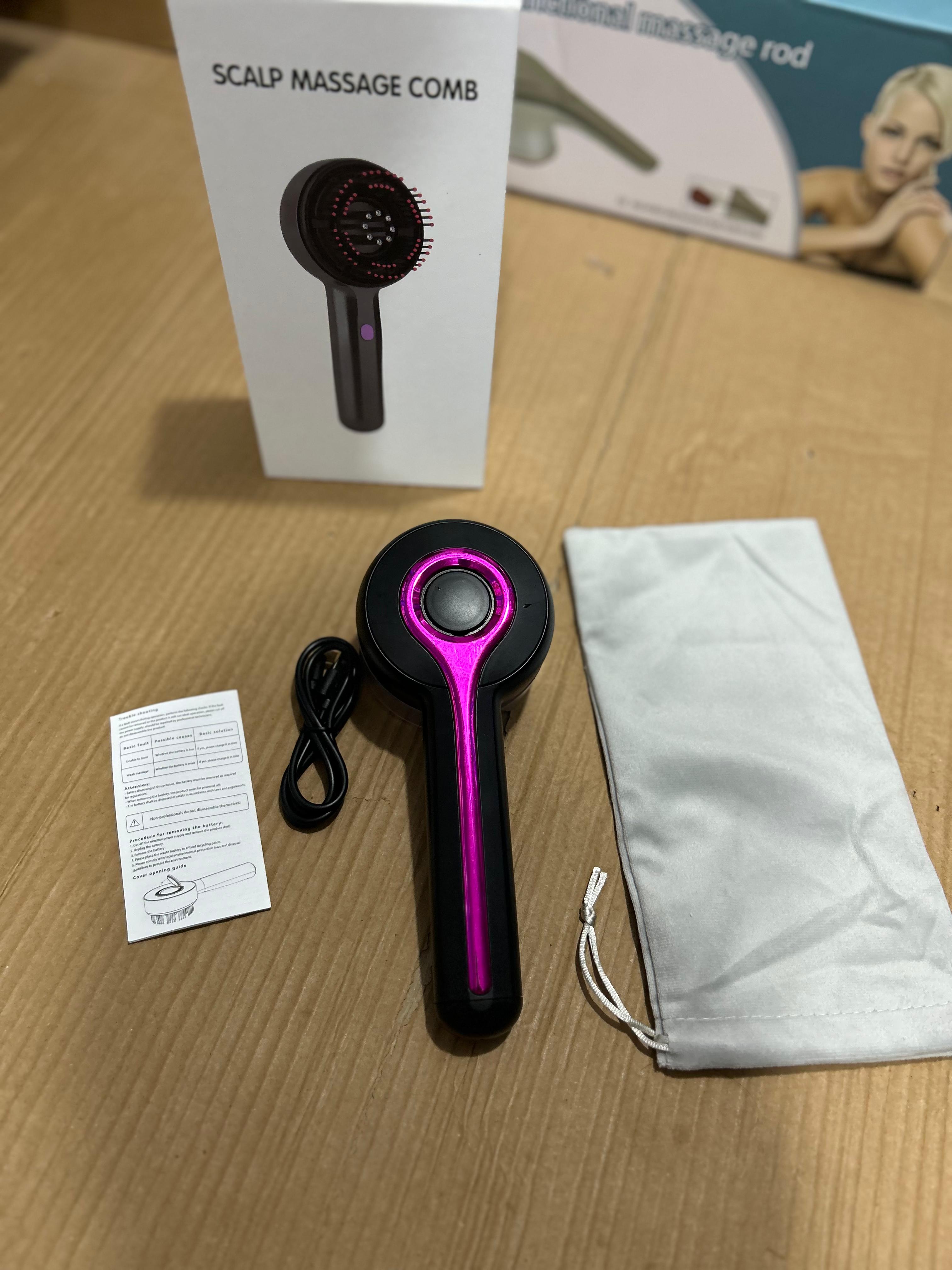 Rechargeable Scalp Massage Comb – Hair Care & Relaxation Tool