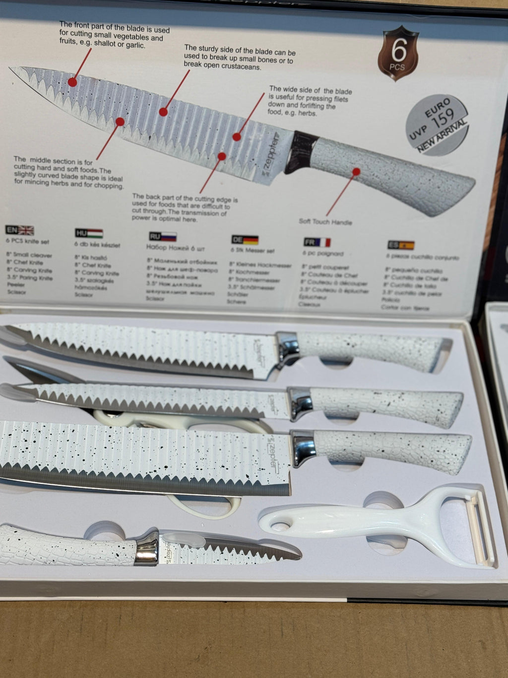 Zeptor 6pcs Knife Set ZP-008 – Premium Kitchen Knives