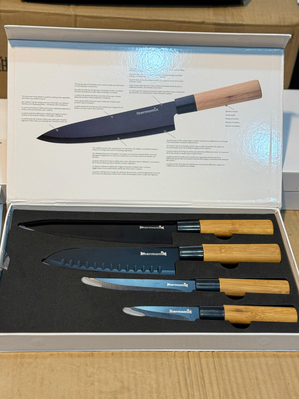 Japanese Knife Set 4pcs | Professional Kitchen Knives for Precision Cutting