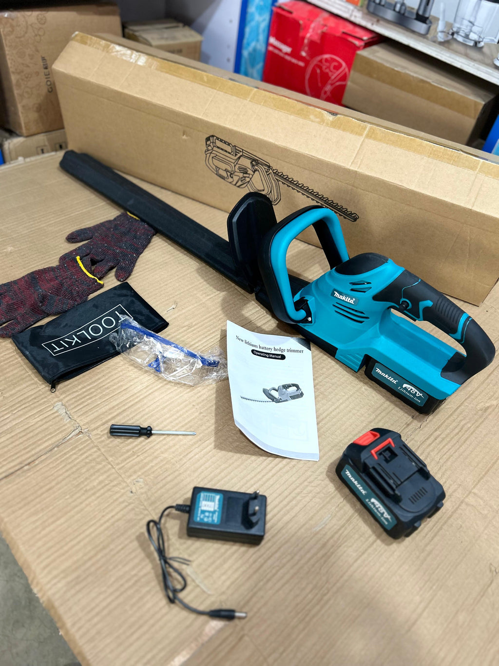 48V Hedge Trimmer – Cordless Electric Garden Cutter