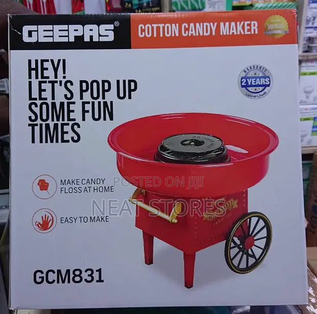 Geepas Cotton Candy Maker GCM831 – Sweet Treats at Home