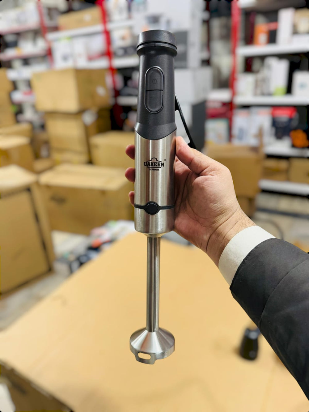 Uakeen Digital 4 in 1 Hand Blender Set ZL-515 – Multifunctional Blender with Chopper, Whisk & Beaker