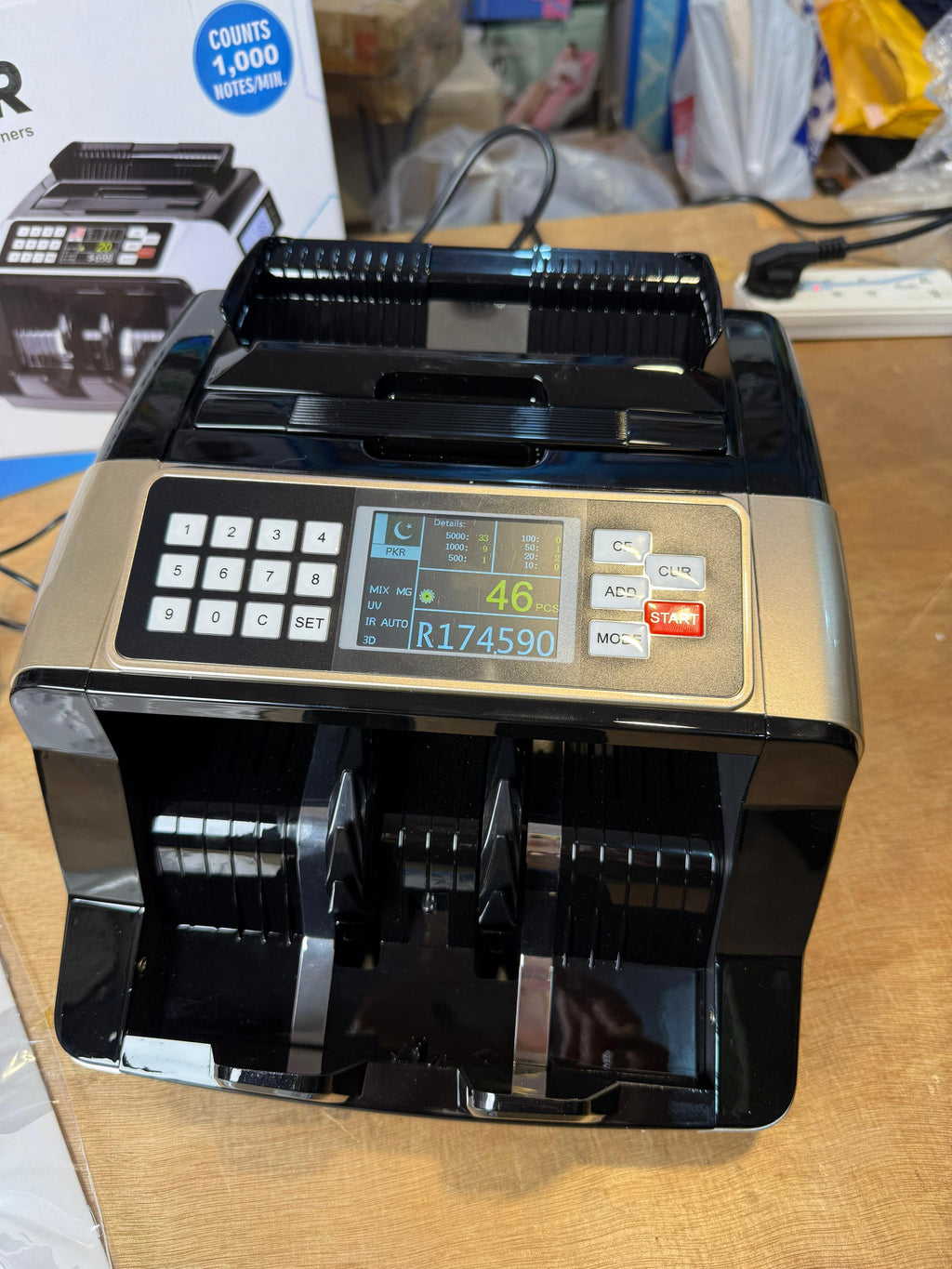 Mix value bill counter Mechine