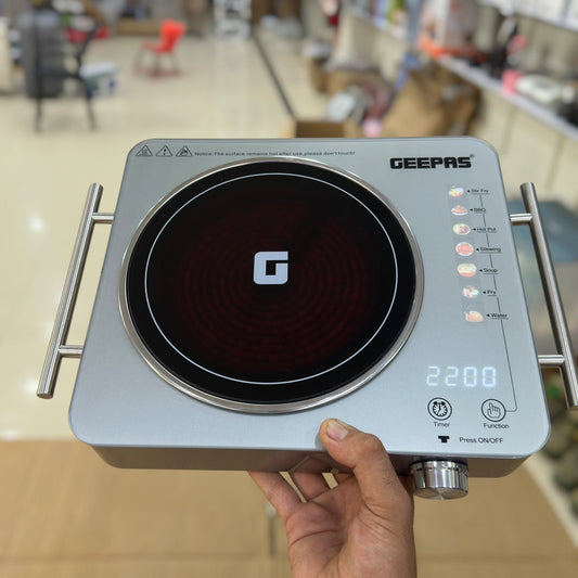 Geepas 2200W Digital Hot Plate | Electric Single Burner Cooktop 33032