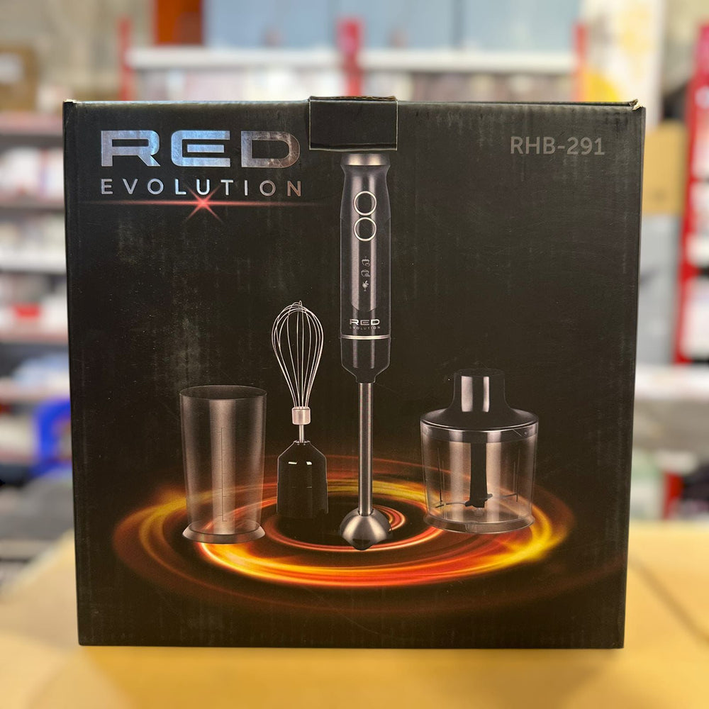 Red Evolution 4 in 1 Hand Blender Set RHB-291 – Multifunctional Hand Blender with Chopper, Whisk & Beaker