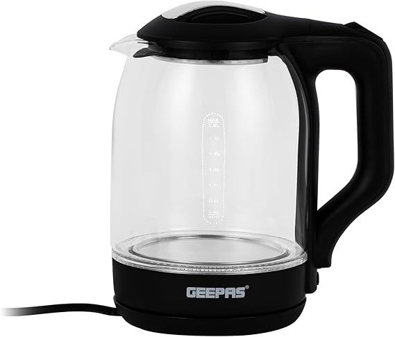 Geepas 1.8L Electric Glass Kettle 9901
