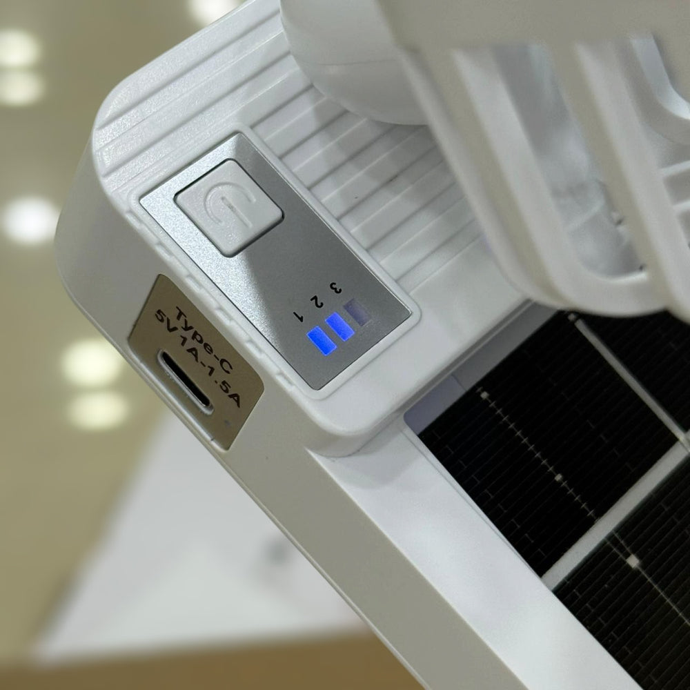Foldable Solar Rechargeable Fan 666