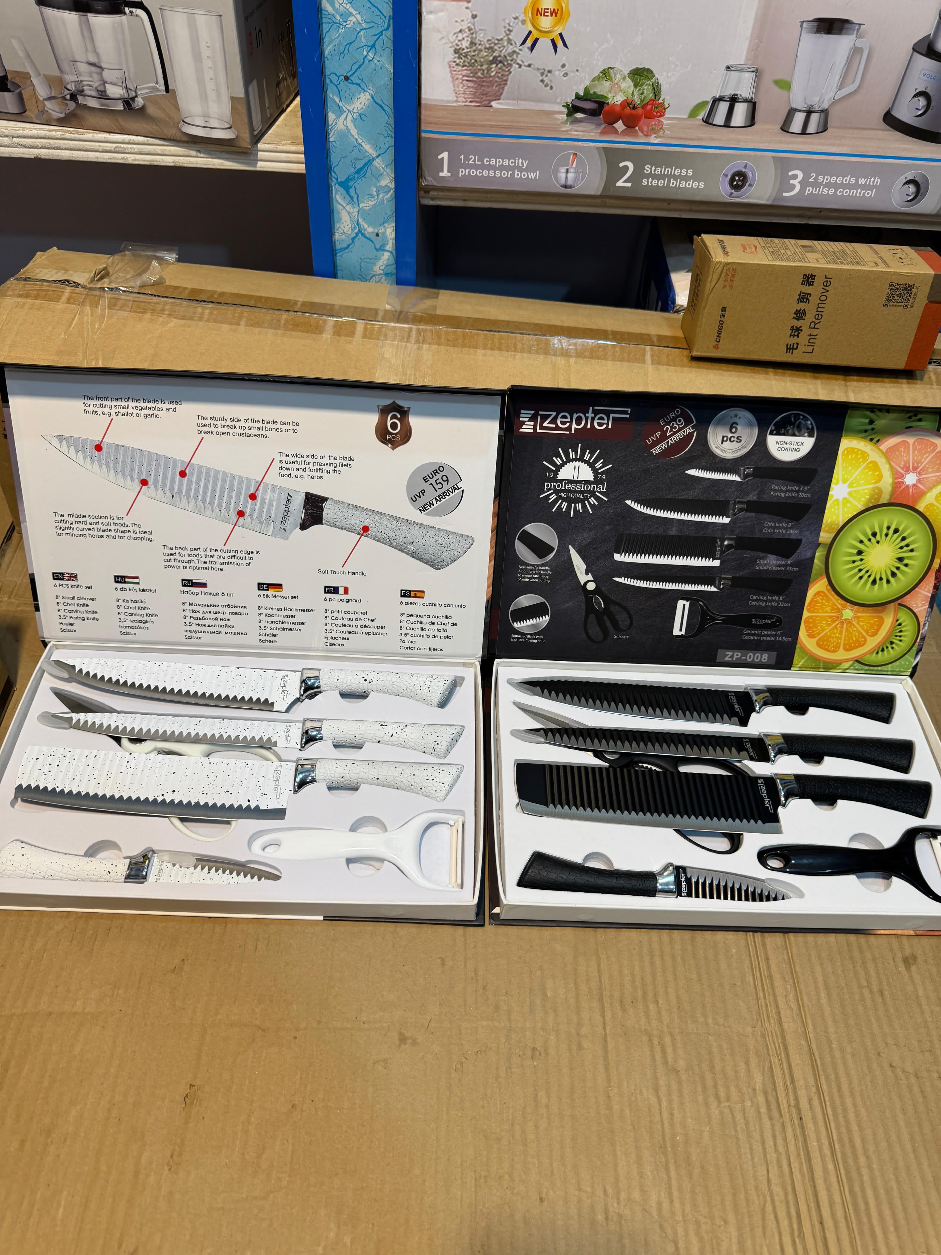 Zeptor 6pcs Knife Set ZP-008 – Premium Kitchen Knives