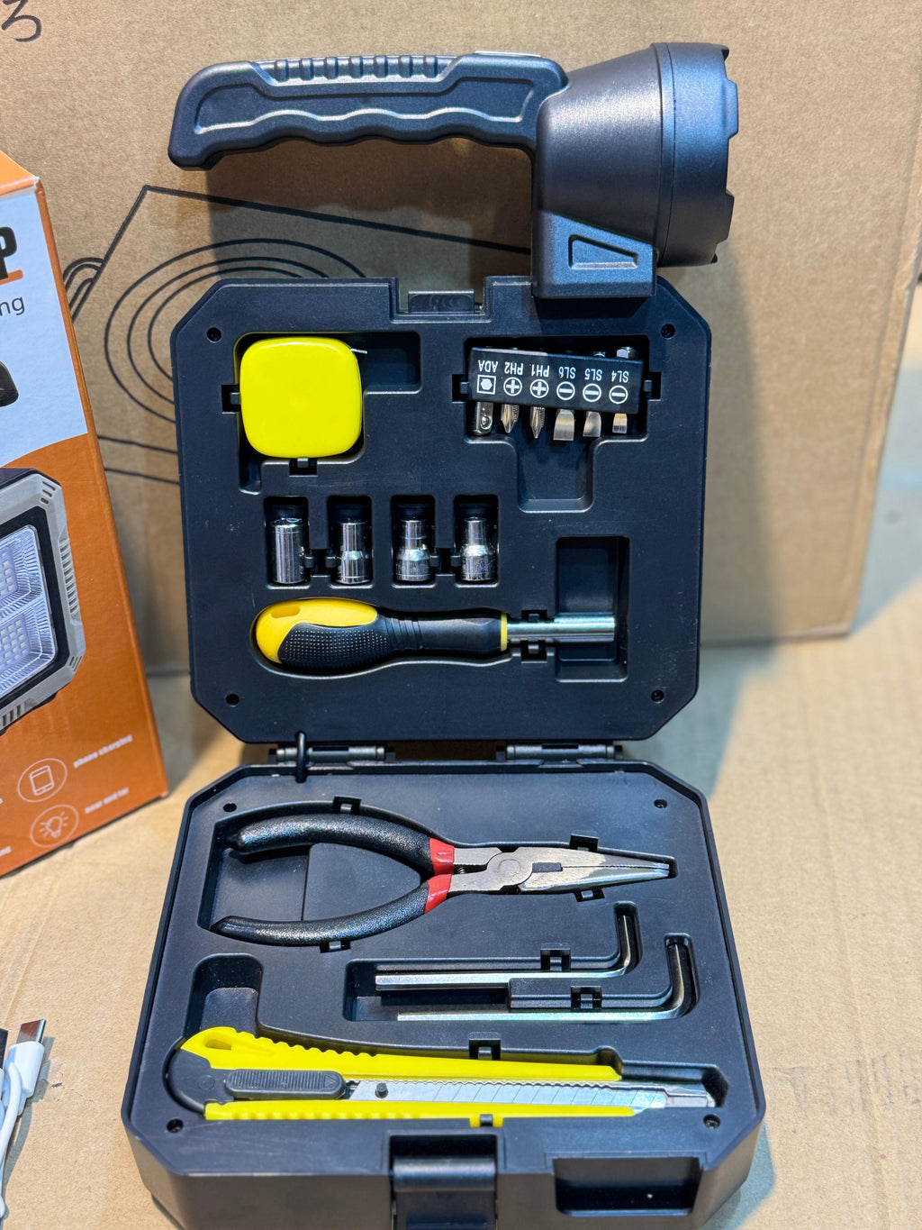 Solar Portable Lamp LED 7739-L + Toolkit | Outdoor & Emergency Lighting