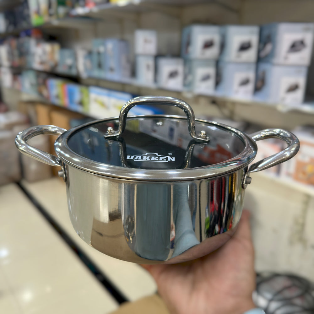 Uakeen 10pcs Triply Stainless Steel Cookware set VK-32