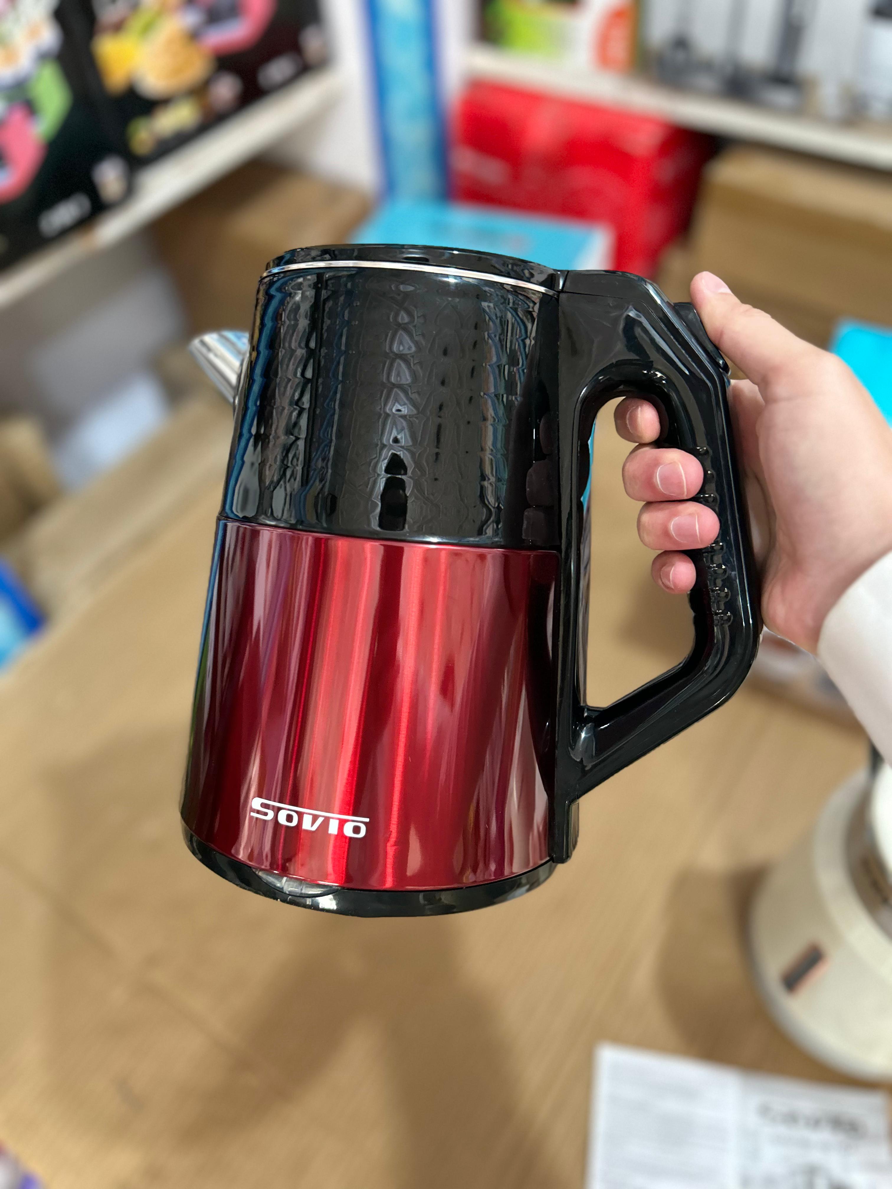 Sovio Electric Kettle – Fast Boil Stainless Steel Kettle for Home & Office