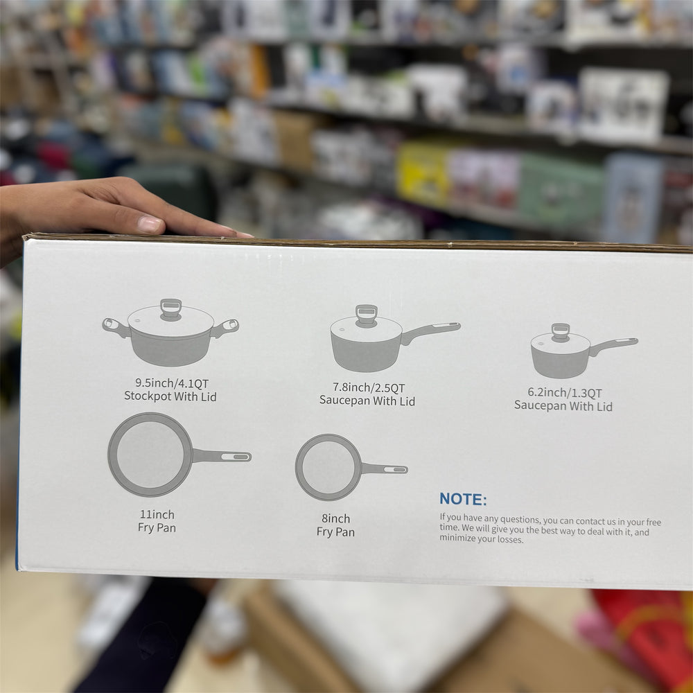 Amazon Sulives 8pcs Aluminium Non Stick Cookware Set