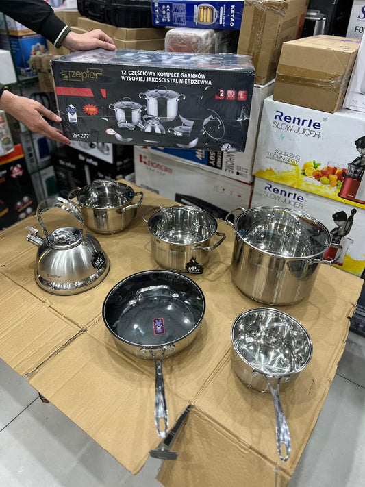 Zeptor Cookware Set 12Pcs
