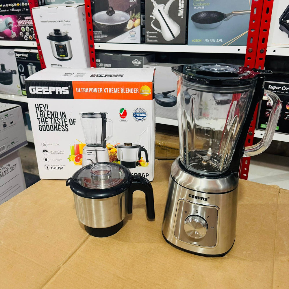 Geepas 2 in 1 Ultrapower Xtreme Blender-44036