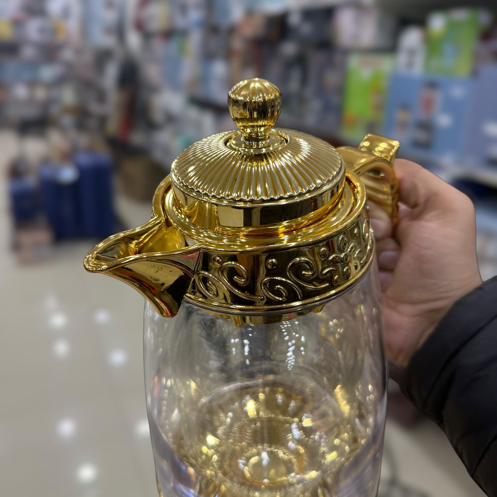 Double Glass Tea Pot 1000ml Capacity