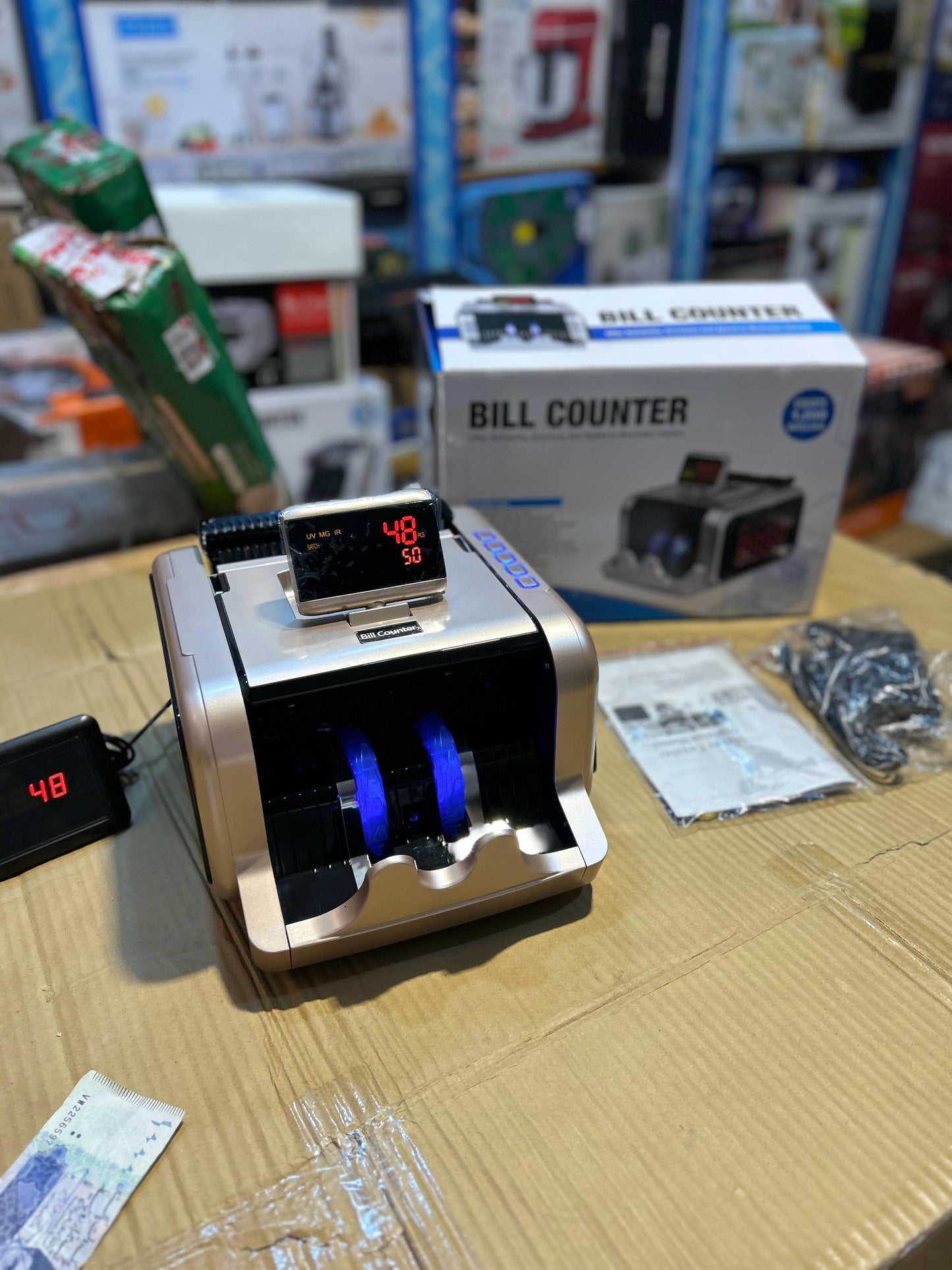 Rechargeable Bill Counter Machine – Portable & Accurate Cash Counting