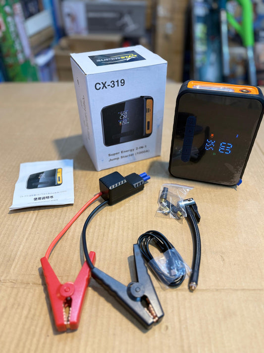 Super Star CX-319 2-in-1 Jump Starter & Wireless Air Pump