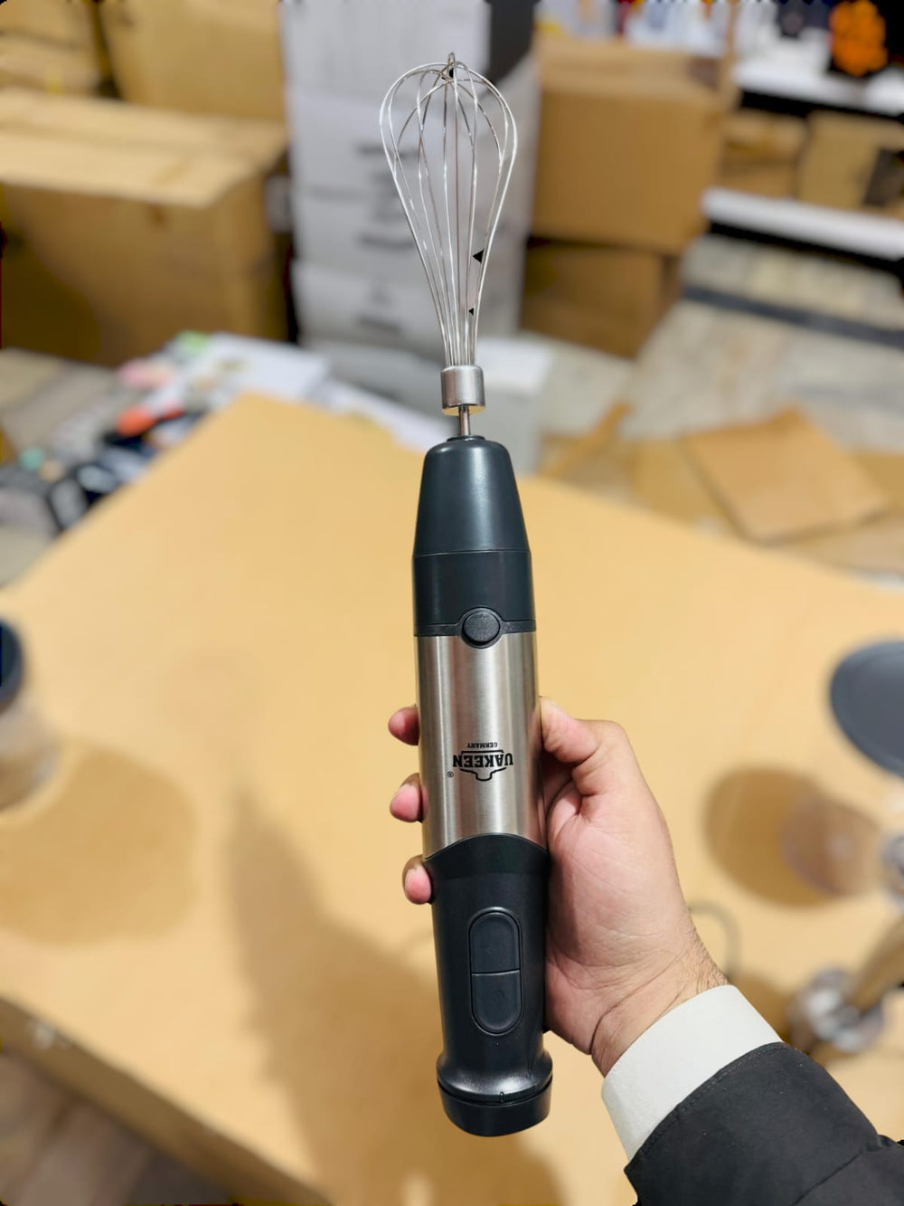 Uakeen Digital 4 in 1 Hand Blender Set ZL-515 – Multifunctional Blender with Chopper, Whisk & Beaker