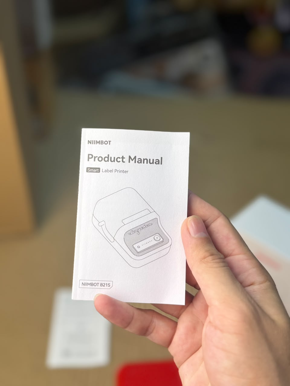 NIIMBOT B21S Portable Bluetooth Label Printer – Vintage Retro Smart Thermal Label Maker