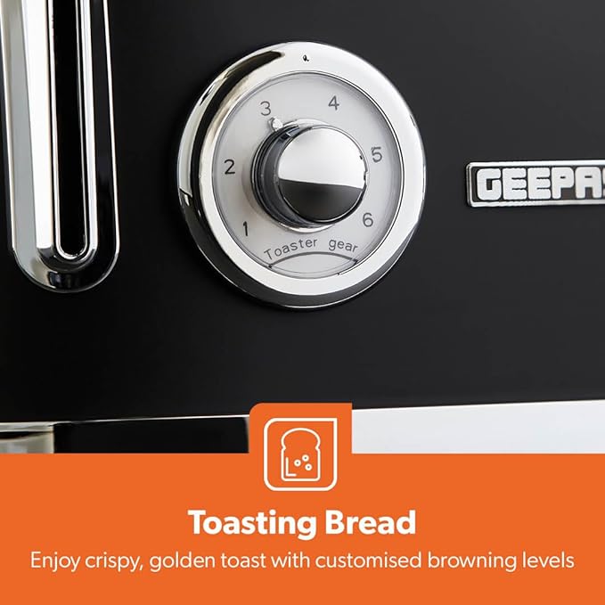 Geepas Retrovive 4 Slice Toaster 36564