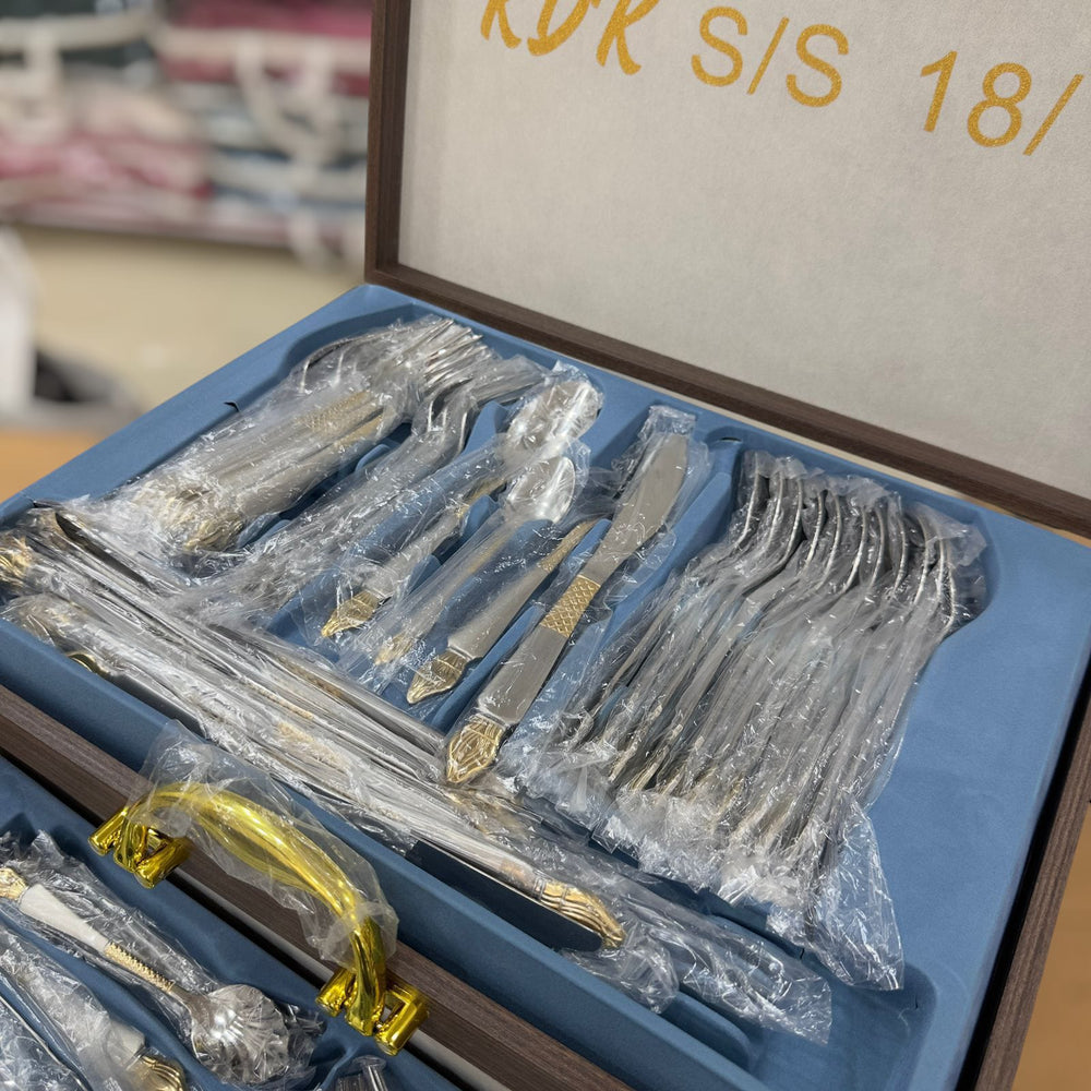 KDK 72pcs Luxury Stainless Steel Cutlery Set with Gift Box