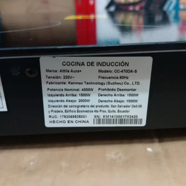 ATTILA Dual Purpose Induction Stove with 4 Inductors