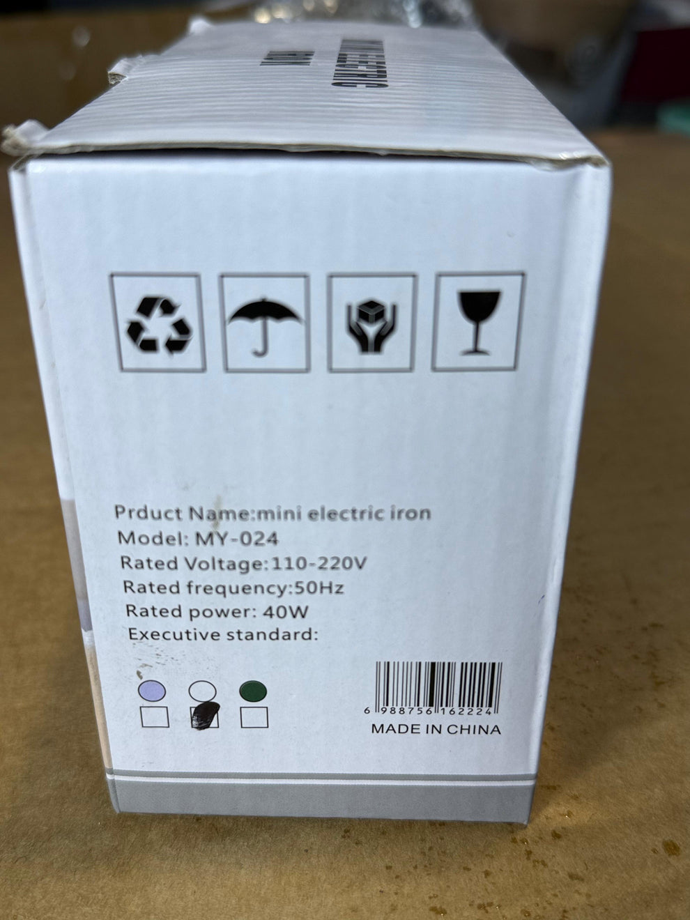 Mini Electric dray iron for traveling