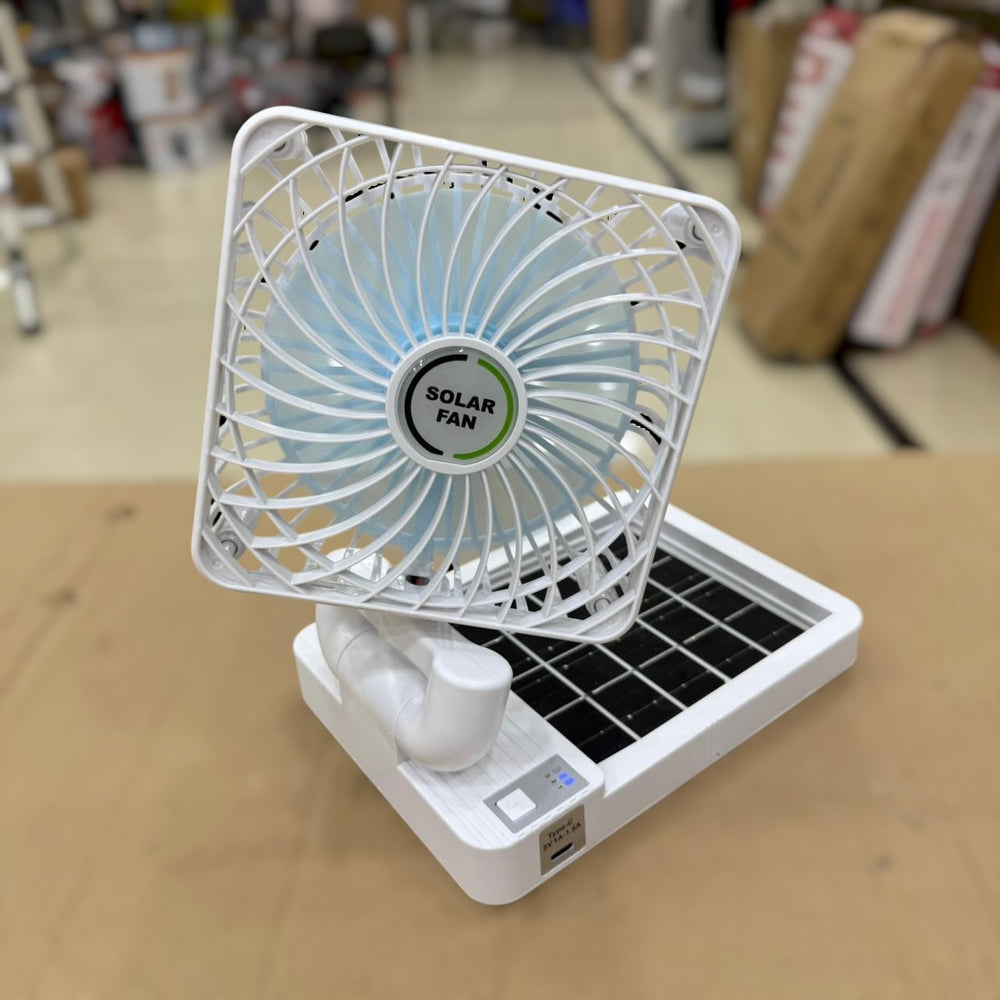 Foldable Solar Rechargeable Fan 666