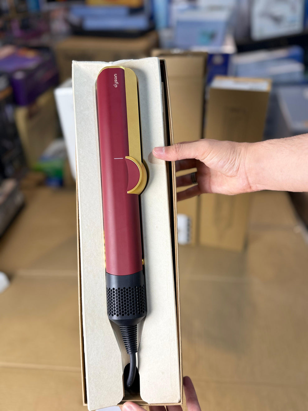 Dyson HT01 Airstrait™ – Professional Wet-to-Dry Hair Straightener (Prussian Blue/Rich Copper)