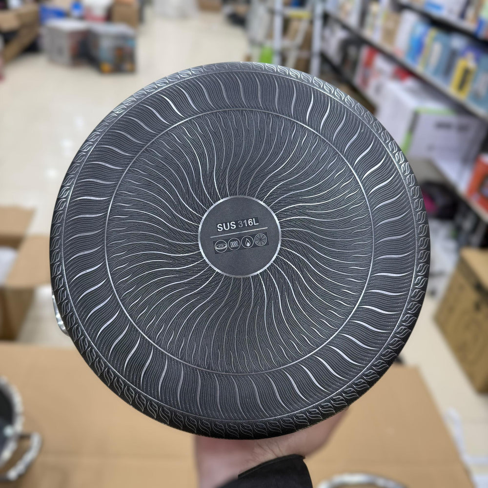 4pcs Big Size Laser Coated Casserole