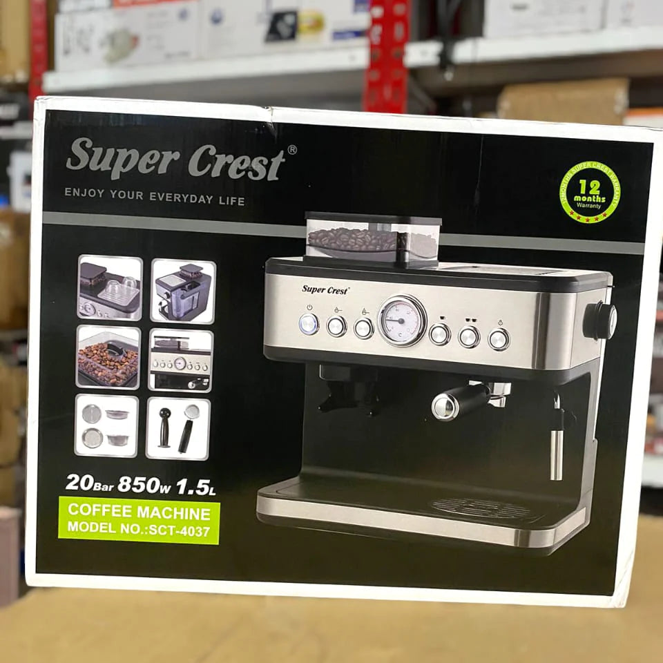 SUPER CREST 2 in 1 Coffee Machine 850W SCT-4037